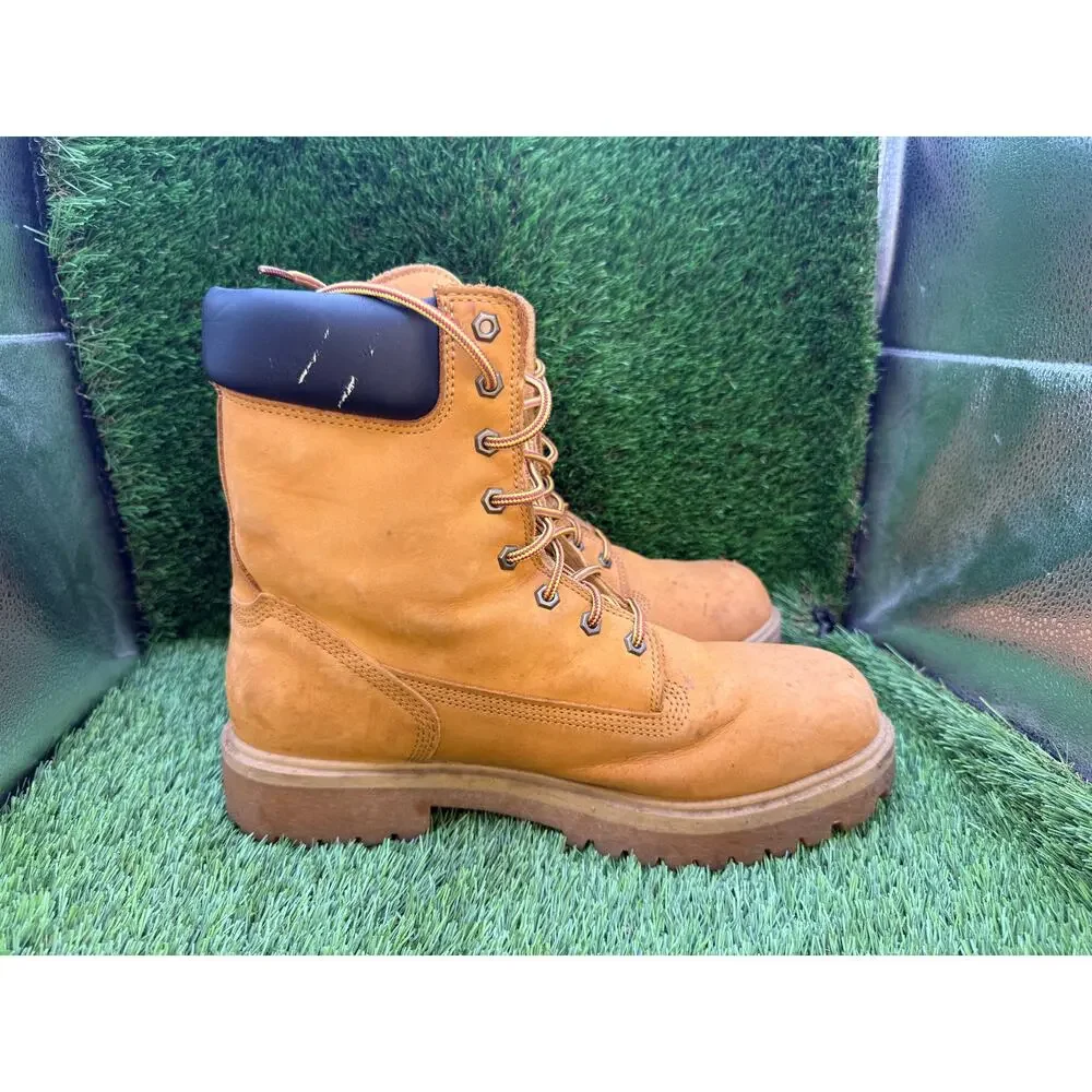 Timberland Direct Attach TB126002713 Combat Boot Mens 12 Brown Leather Steel Toe